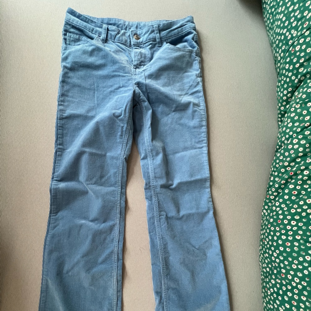Baby Blue Corduroy Flare Pants
